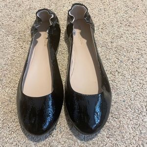 Mossimo Supply Co. Shiny Black Black Flats Women’s Shoes, Size 9.5